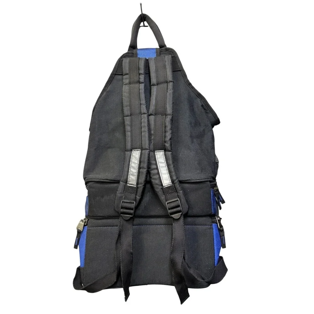 California Innovations‎ Insulated Cooler Backpack Blue Black Mesh Multi-Pocket